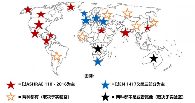 通風柜標準世界地圖分布