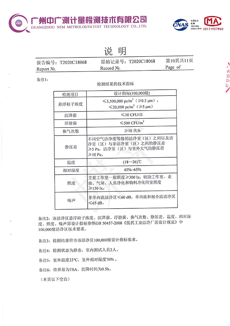 移動(dòng)PCR方艙實(shí)驗(yàn)室檢測(cè)報(bào)告