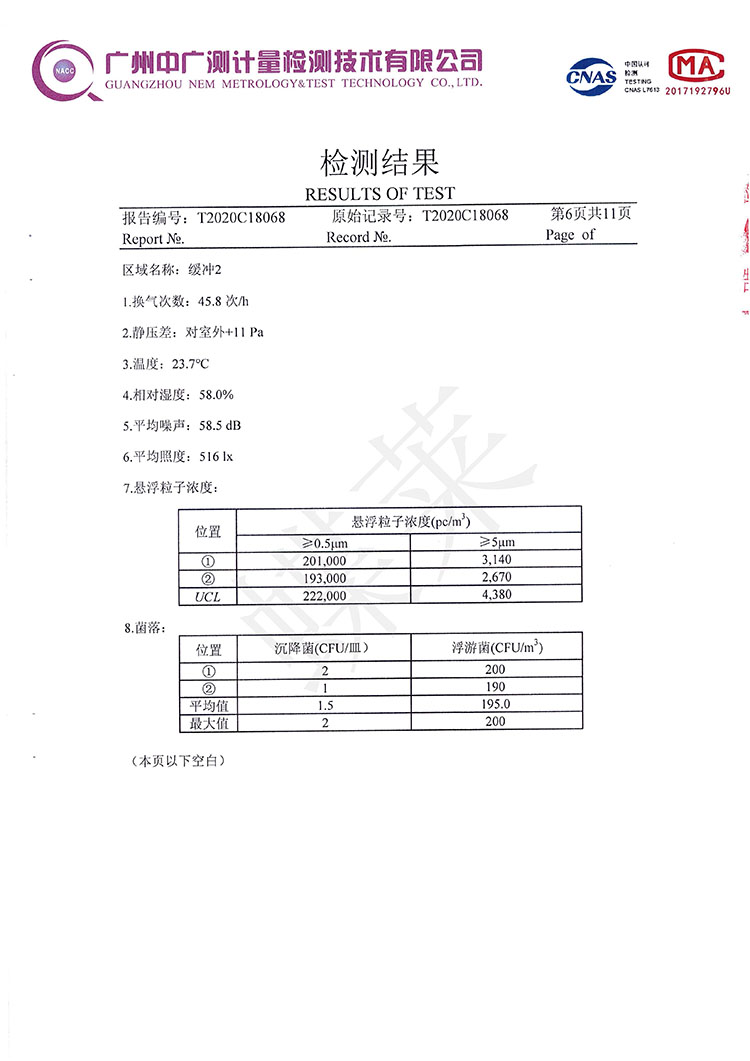 移動(dòng)PCR方艙實(shí)驗(yàn)室檢測(cè)報(bào)告