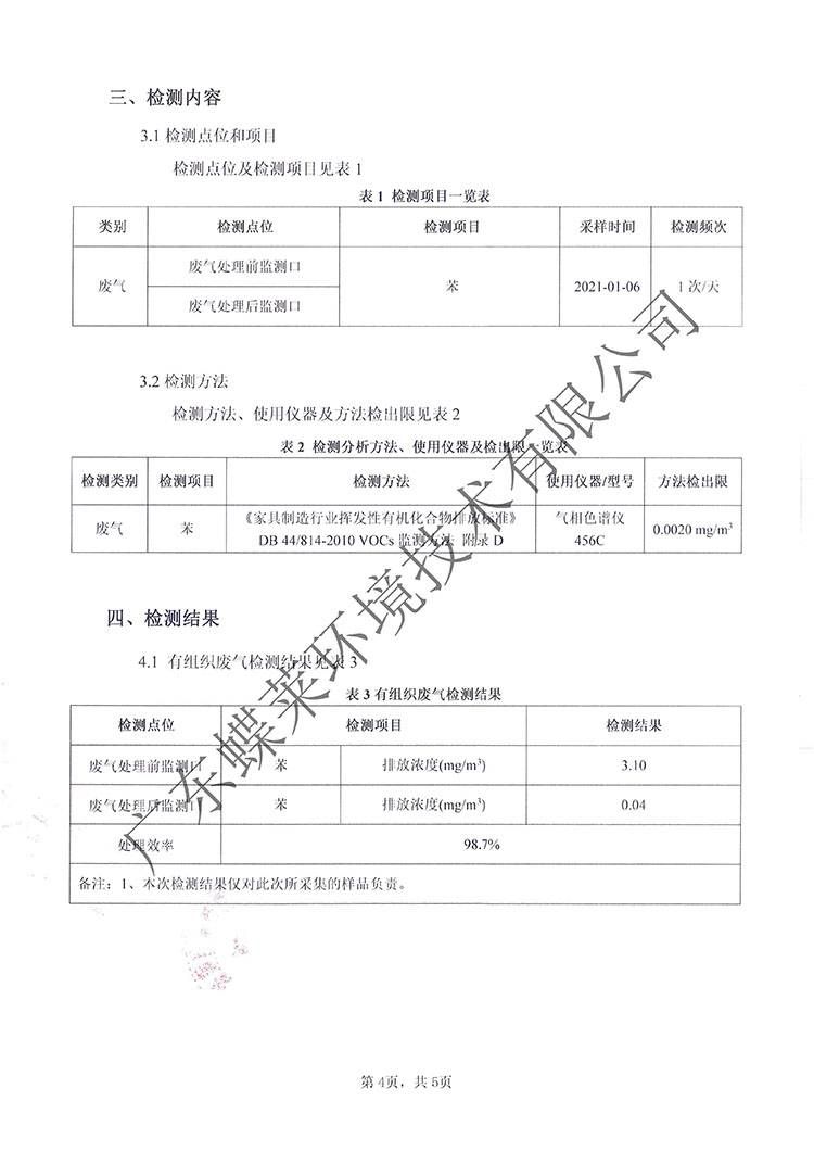 凈氣型通風(fēng)柜化學(xué)過(guò)濾器過(guò)濾效率檢測(cè)報(bào)告