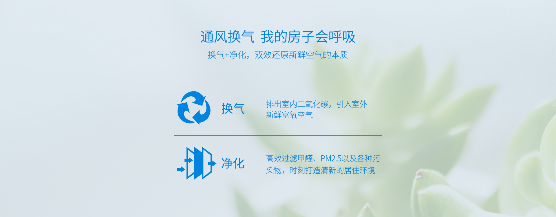 通風換氣，置換室內空氣，保持新鮮